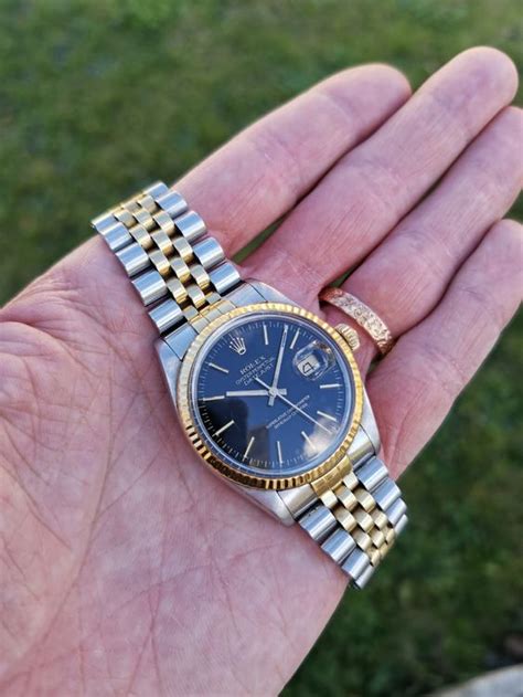 rolex datejust acciaio oro 16013